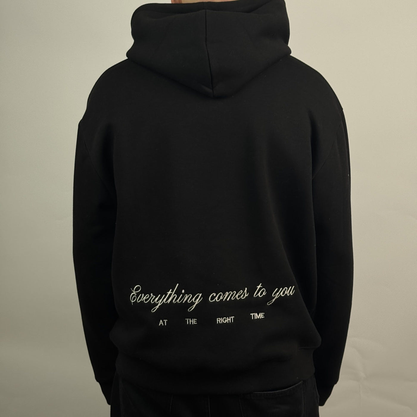 Art District Hoodie in Black — back view
