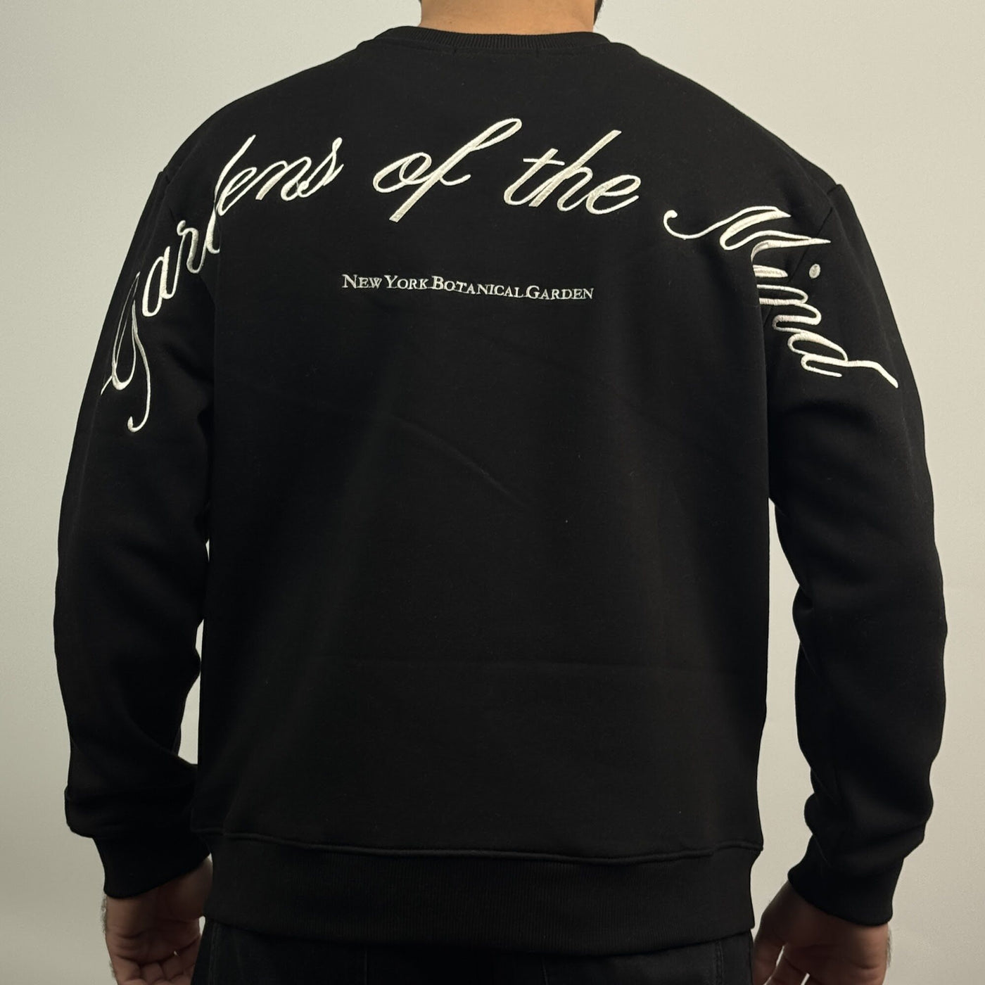 Garden of the Mind Crew in Black — back view