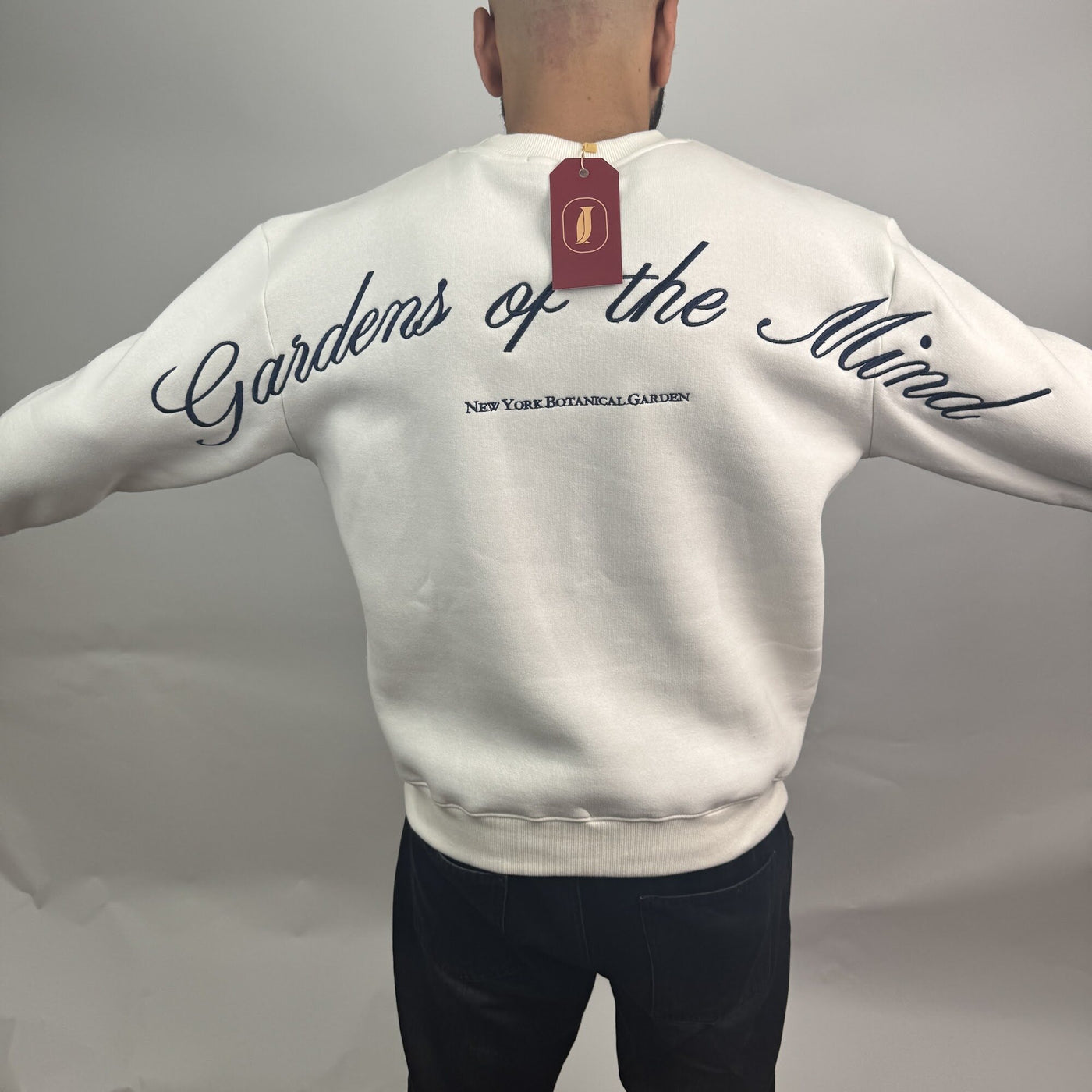 Garden of the Mind Crew in White — back view
