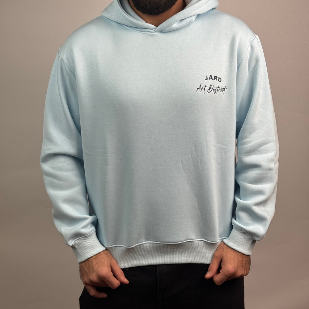 Art District Hoodie in Baby Blue
