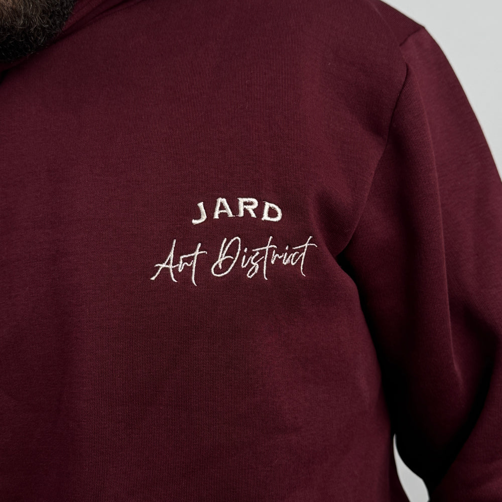 Art District Hoodie in Burgundy