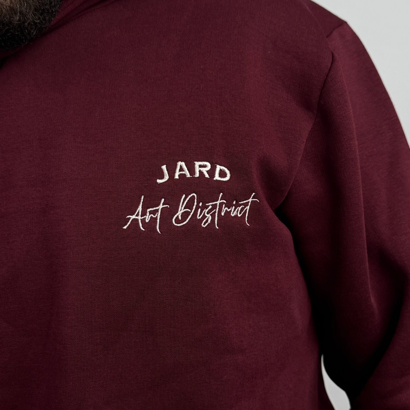 Art District Hoodie in Burgundy